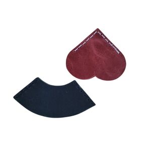Handcrafted Genuine Leather Bookmarks Dark Green And Red